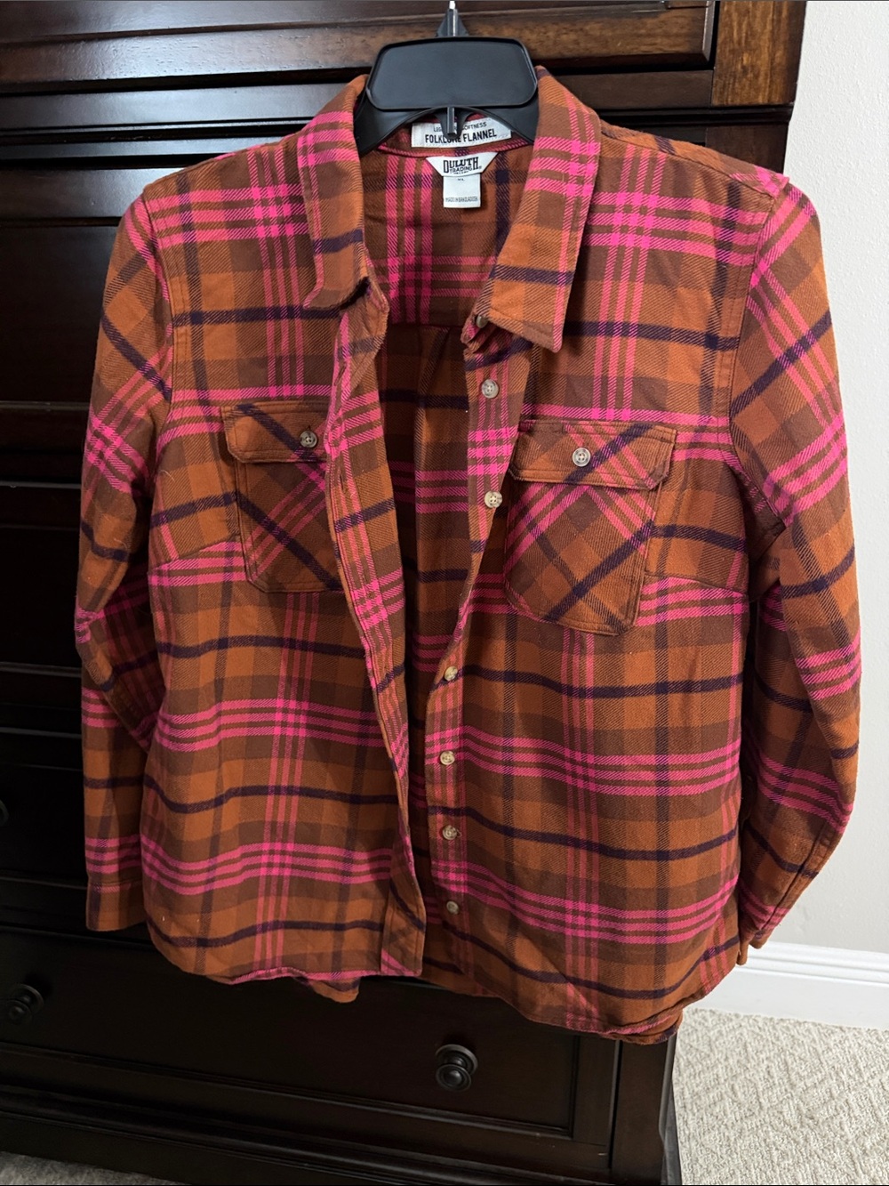 Duluth Trading Folklore Flannel Button Down Shirt